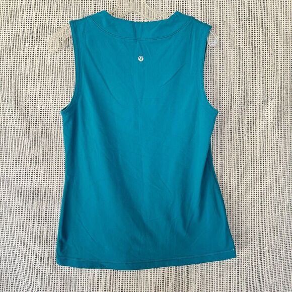 Lululemon Turquoise V-Neck Tank Top size 10 - Picture 2 of 6